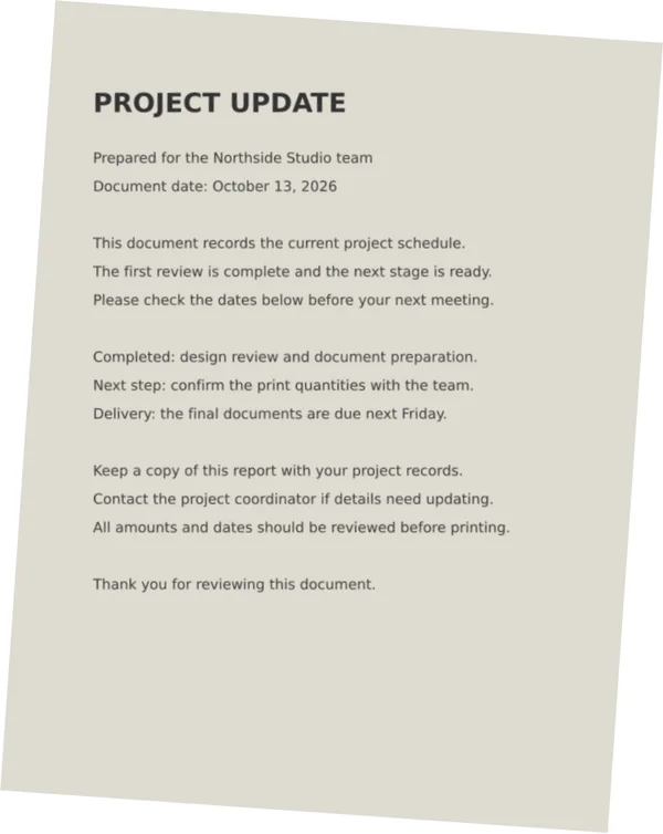 A scan on gray paper after PDF deskew