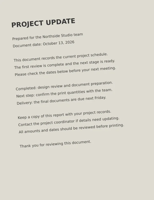 A scan on gray paper before PDF deskew